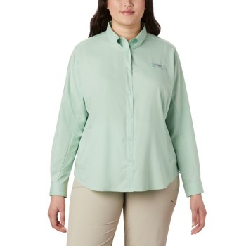 Dámské Košile Columbia PFG Tamiami II Long Sleeve Plus Size Mátově Zelená BCFGOI457